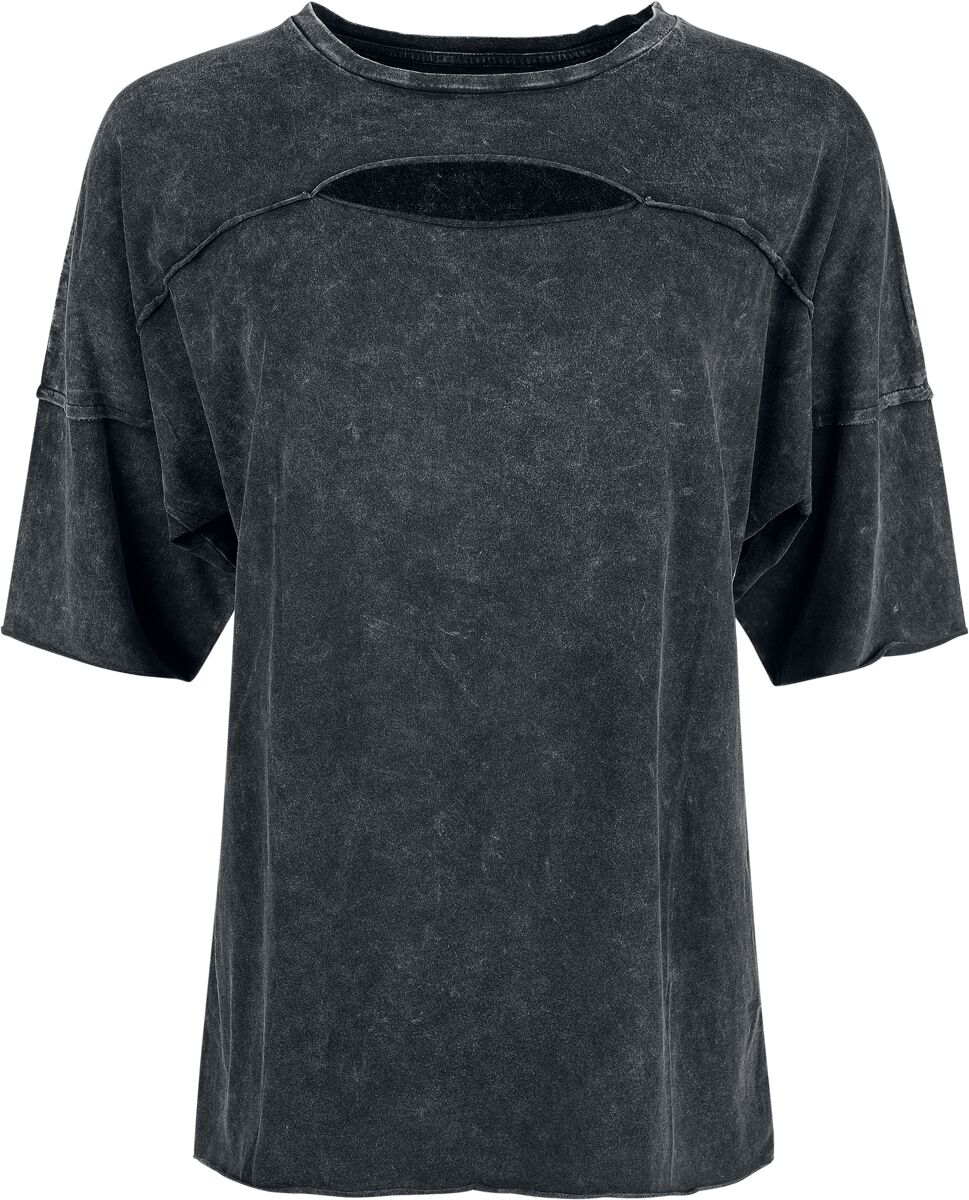 4068143240314 - Essential T-Shirt mit Cut-Out T-Shirt schwarz in S