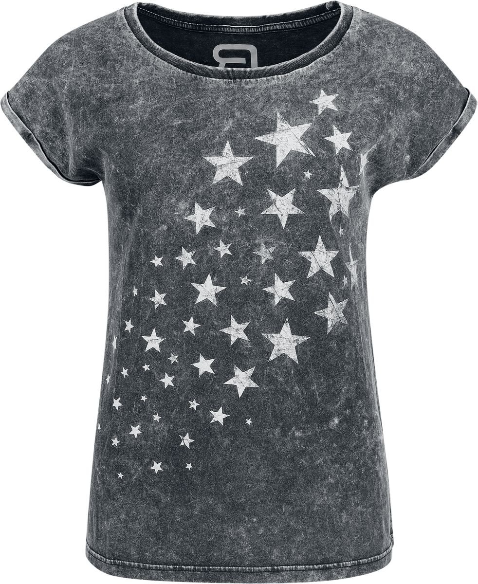4068143241021 - Girl Shirt mit Sternen T-Shirt grau in XXL