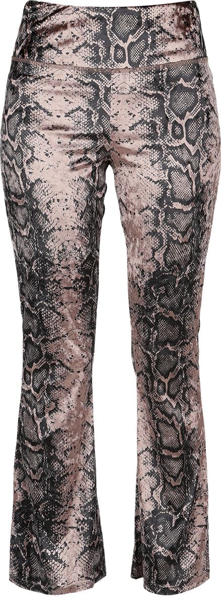 4068143241243 - Leggings mit Schlangenhautmuster Leggings schwarz braun in L