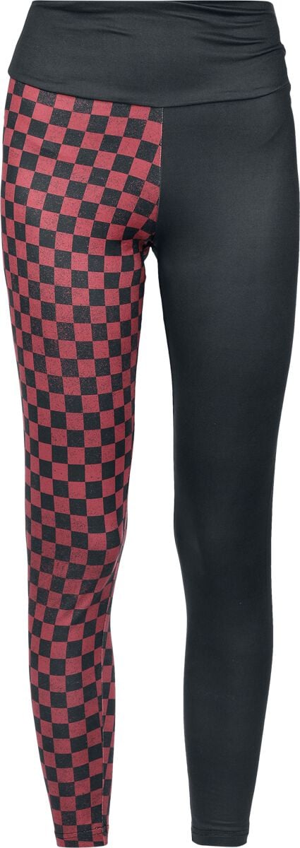 4068143241564 - Leggings mit Schachbrettmuster Leggings schwarz in XXL