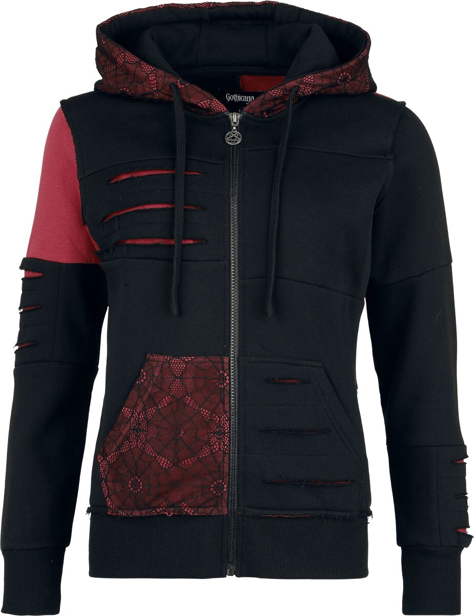 4068143242851 - Freaking Out Loud Encore Kapuzenjacke schwarz in M