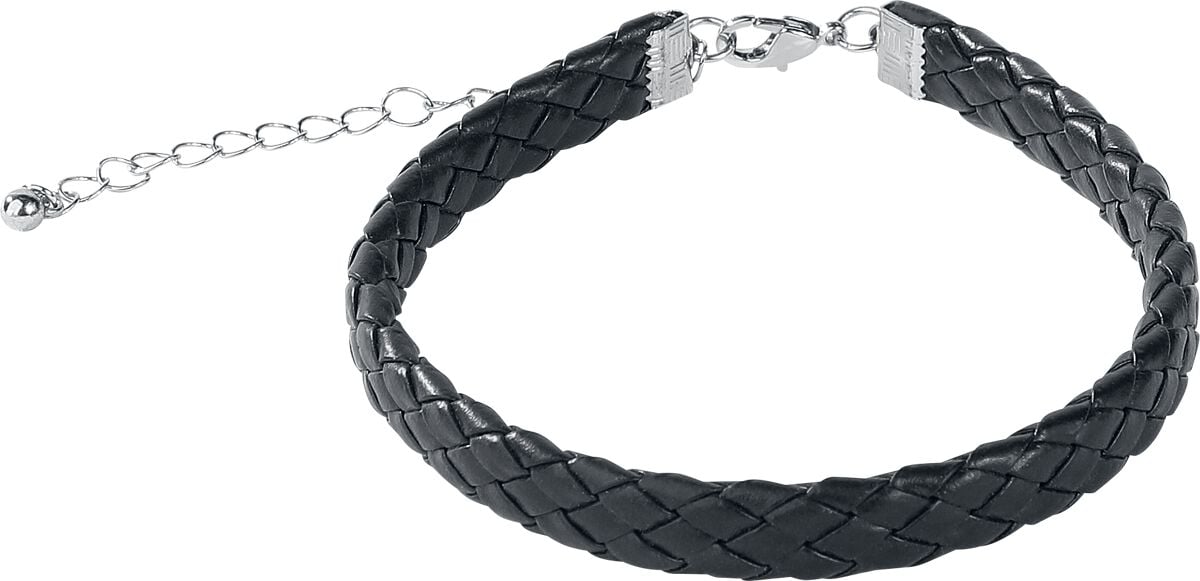 4068143243254 - Braided Basic Kunstlederarmband schwarz 4068143243254 - Braided Basic Kunstlederarmband schwarz