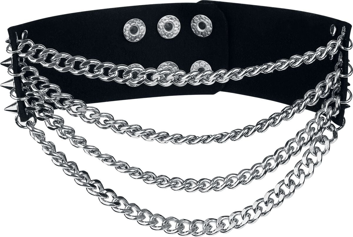 4068143244268 - Studs Choker Halsband schwarz