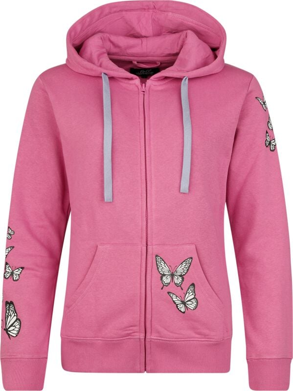 4068143244404 - Lovely Butterfly Kapuzenjacke violett in XL