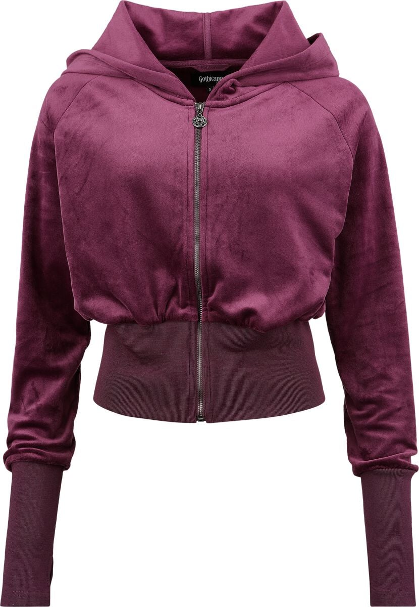 4068143244473 - Weiche Nicki Kapuzenjacke Kapuzenjacke burgund in S