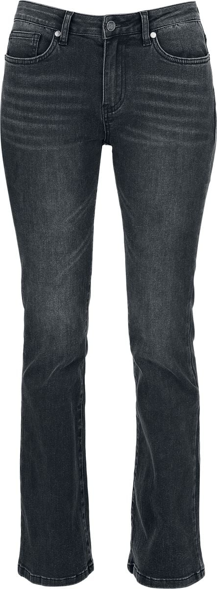 4068143245548 - Grace - Dunkelgraue Jeans mit Schlag Jeans grau in W28L30