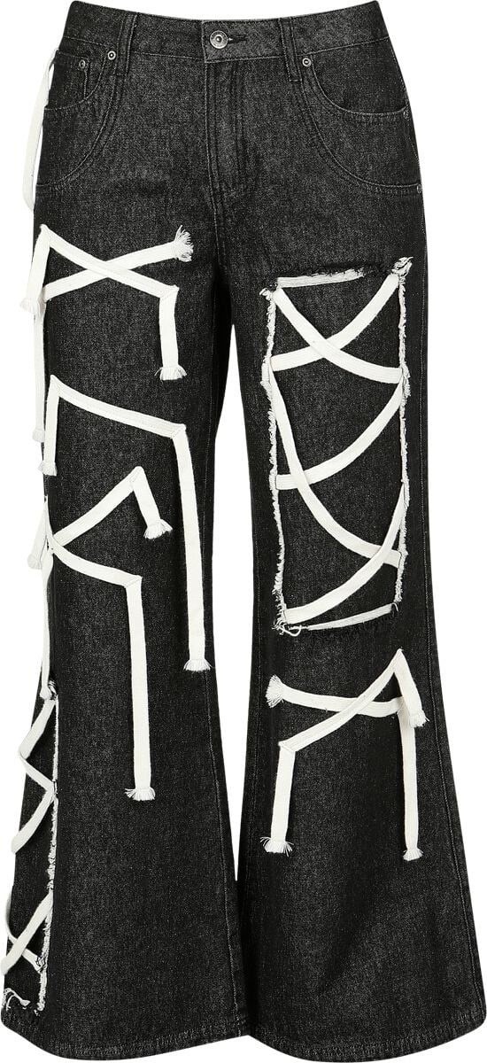 4068143247078 - Jeans mit Schnürungen Jeans schwarz in W27L32 4068143247078 - Jeans mit Schnürungen Jeans schwarz in W27L32
