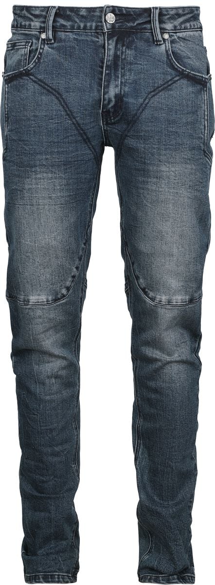 4068143247405 - Pete Crinkled (Straight Fit) Jeans dunkelblau in W30L32