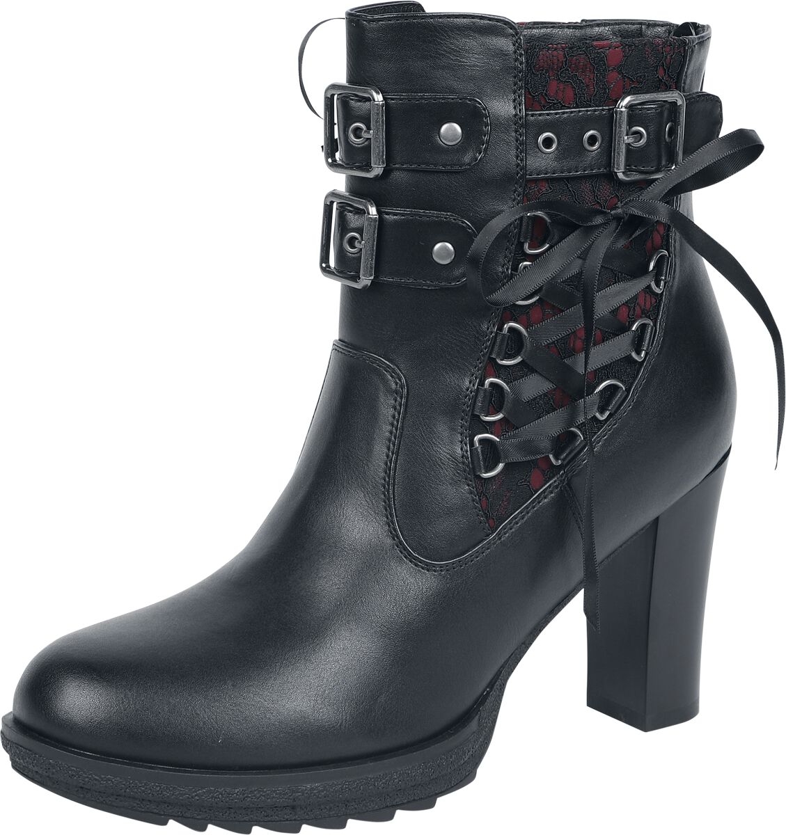 4068143249188 - Bound To Darkness High Heel schwarz rot in EU41