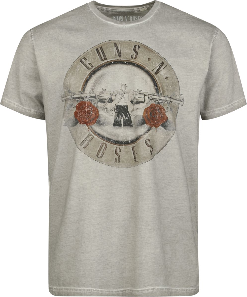 4068143250238 - Guns N Roses Bullet Logo T-Shirt grau in 3XL 4068143250238 - Guns N Roses Bullet Logo T-Shirt grau in 3XL
