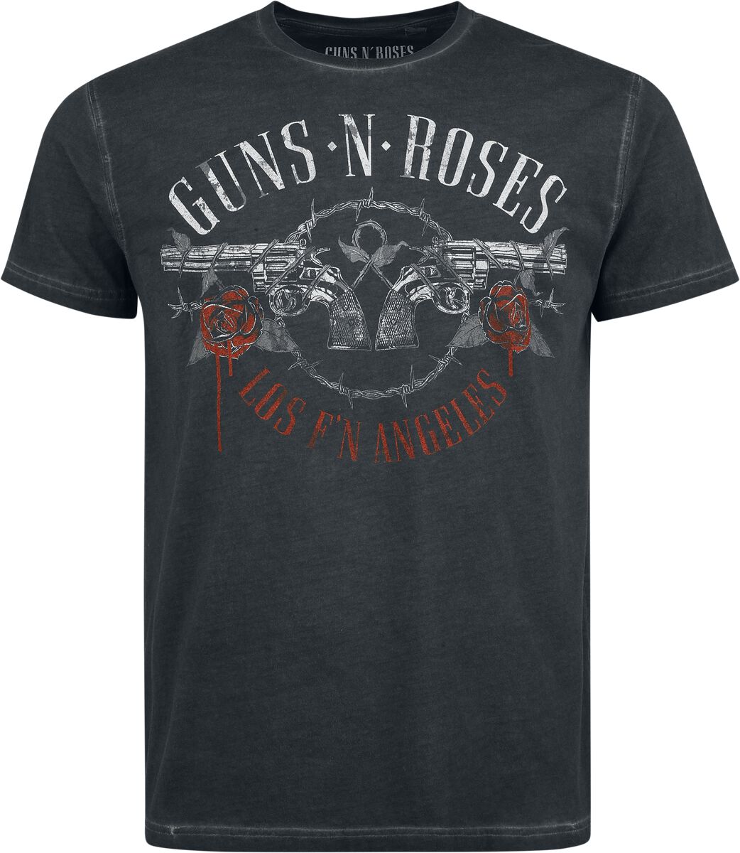 4068143250313 - Guns N Roses Guns T-Shirt anthrazit in 4XL 4068143250313 - Guns N Roses Guns T-Shirt anthrazit in 4XL