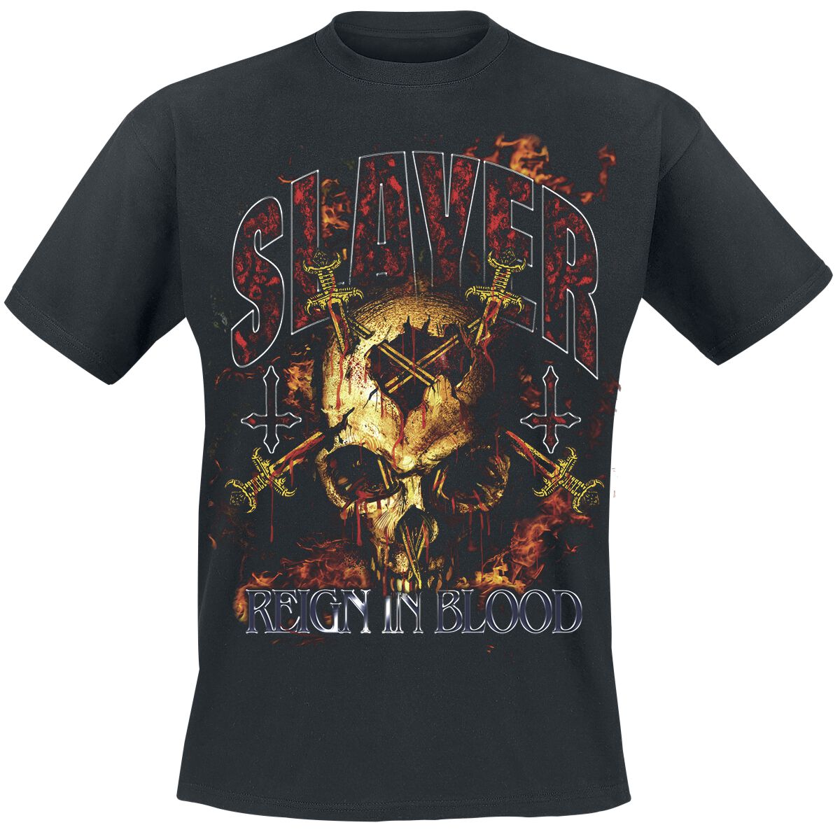 4068143250900 - Reign Sword Skull T-Shirt schwarz in M