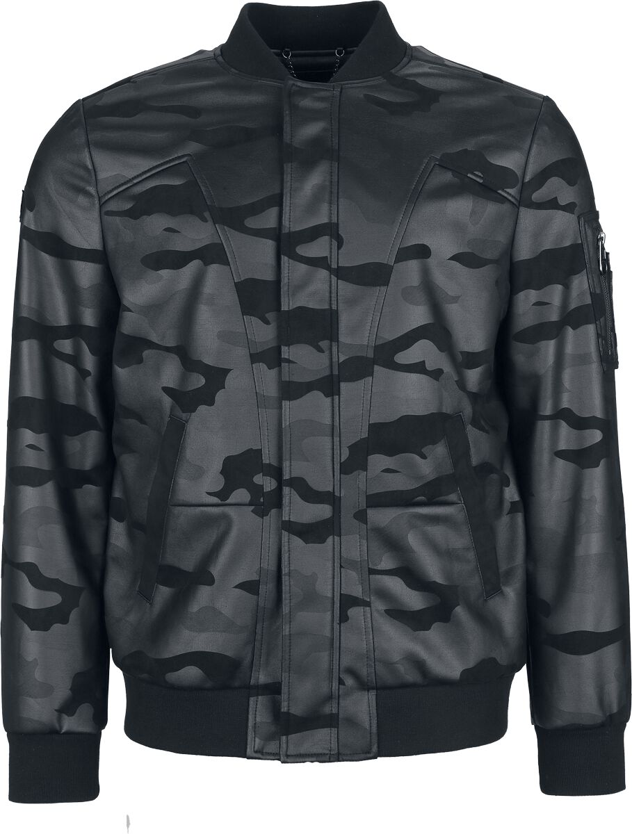 4068143251211 - Black on Black Übergangsjacke schwarz in L 4068143251211 - Black on Black Übergangsjacke schwarz in L