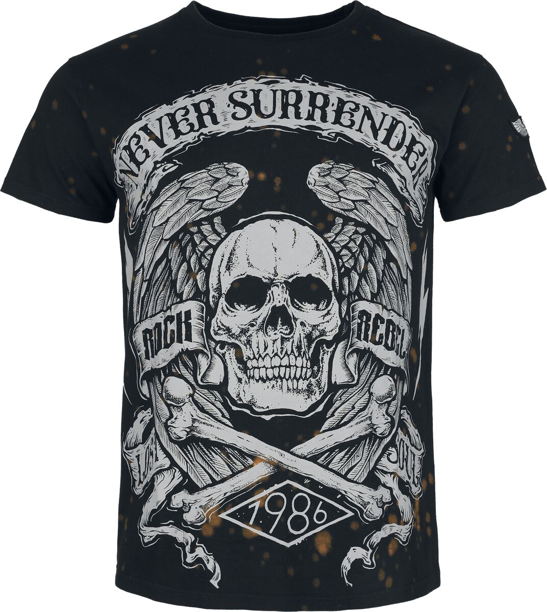 4068143255196 - T-Shirt mit Skull Print T-Shirt schwarz in L