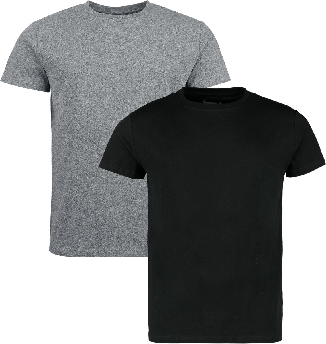 4068143257503 - Double Pack Shirts T-Shirt schwarz dunkelgrau in XL