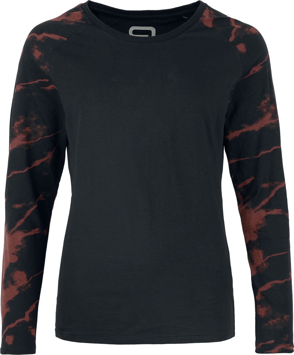 4068143258647 - Langarmshirt mit Raglanärmeln Langarmshirt schwarz rot in L 4068143258647 - Langarmshirt mit Raglanärmeln Langarmshirt schwarz rot in L