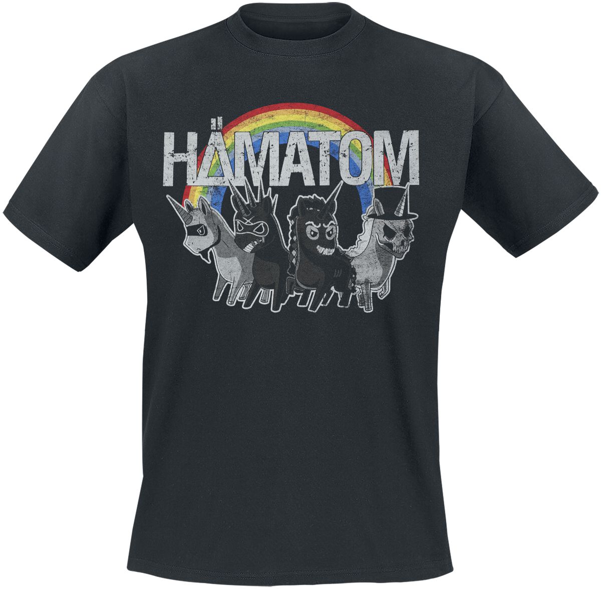 4068143259590 - Einhorn T-Shirt schwarz in XXL 4068143259590 - Einhorn T-Shirt schwarz in XXL