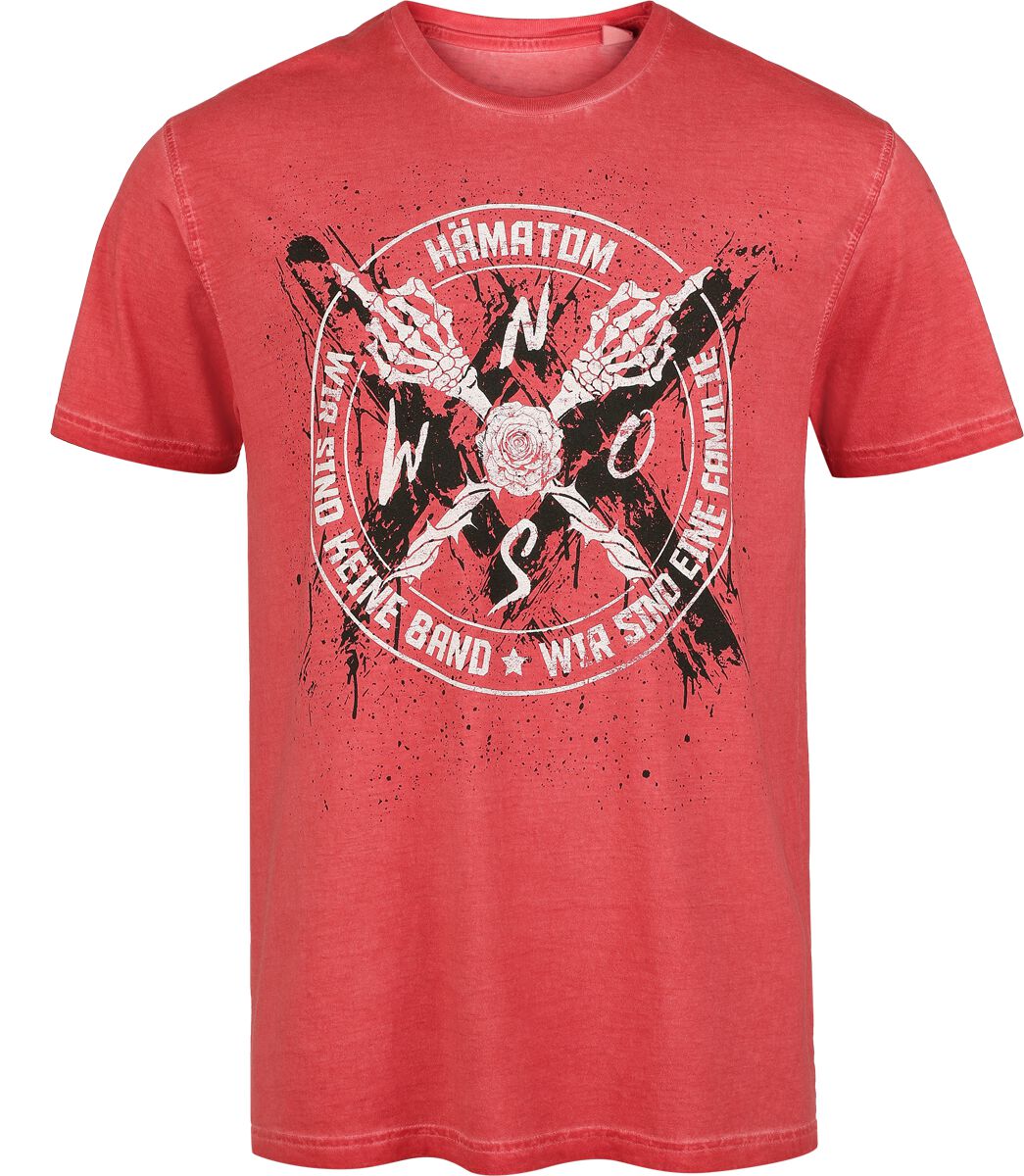 4068143259750 - Band T-Shirt rot in 4XL 4068143259750 - Band T-Shirt rot in 4XL