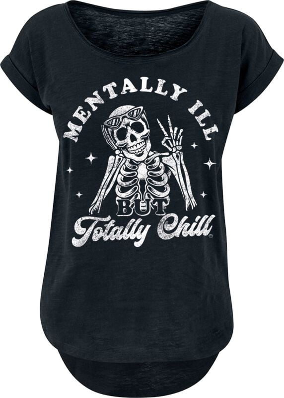 4068143260541 - Mentally Ill But Totally Chill T-Shirt schwarz in XXL 4068143260541 - Mentally Ill But Totally Chill T-Shirt schwarz in XXL