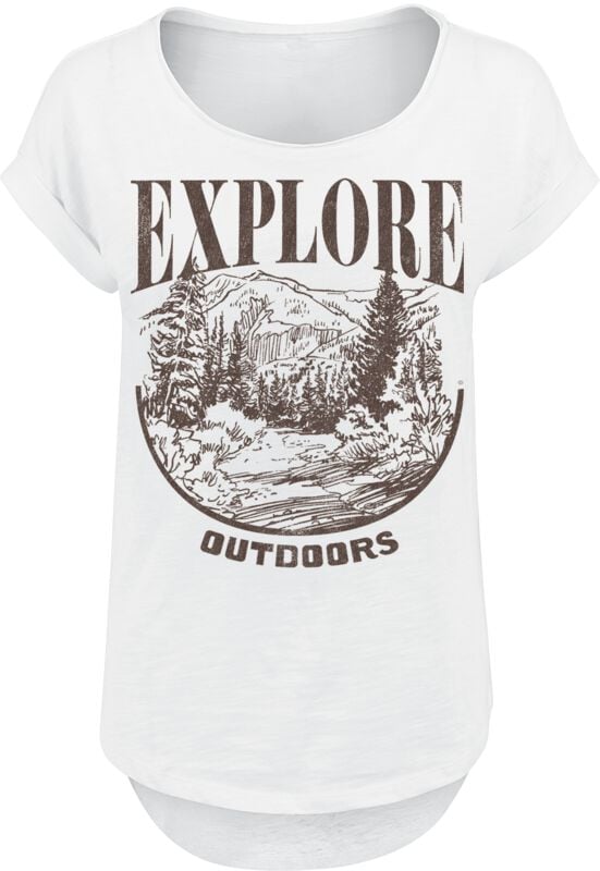 4068143260602 - Explore Outdoors T-Shirt weiß in S