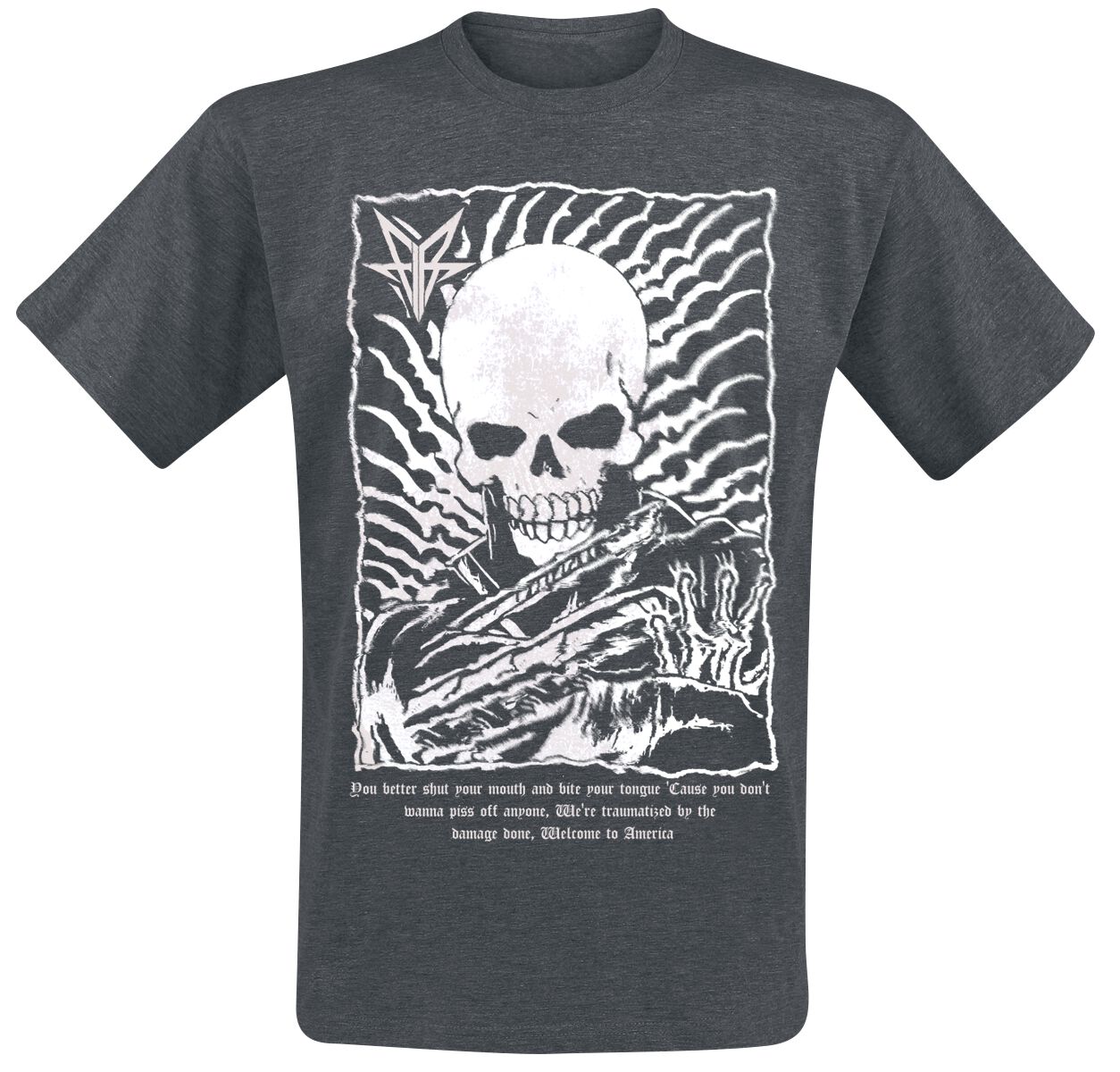 4068143260954 - Digital Black T-Shirt grau in S 4068143260954 - Digital Black T-Shirt grau in S