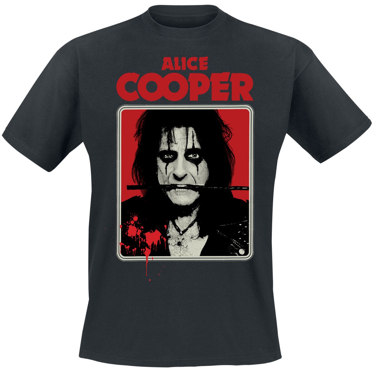 4068143266260 - Bloody Portrait T-Shirt schwarz in L 4068143266260 - Bloody Portrait T-Shirt schwarz in L