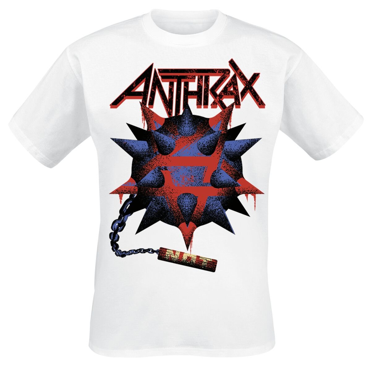 4068143266369 - Pentathrax Mace T-Shirt weiß in 3XL 4068143266369 - Pentathrax Mace T-Shirt weiß in 3XL