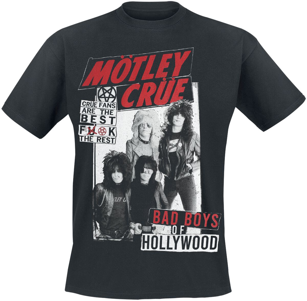 4068143266741 - Crue Fans T-Shirt schwarz in S 4068143266741 - Crue Fans T-Shirt schwarz in S