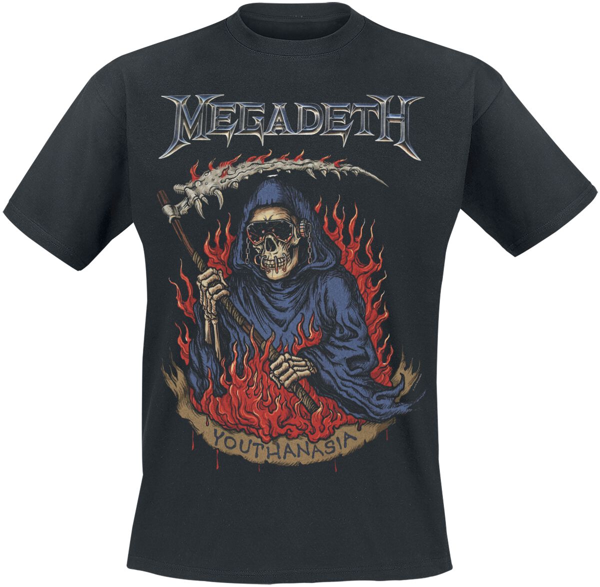4068143267519 - Youthanasia Flames T-Shirt schwarz in L 4068143267519 - Youthanasia Flames T-Shirt schwarz in L