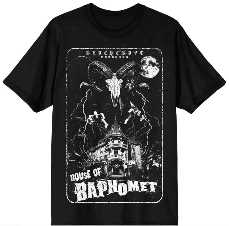 4068143269452 - House Of Baphomet Mens Tee T-Shirt schwarz in M