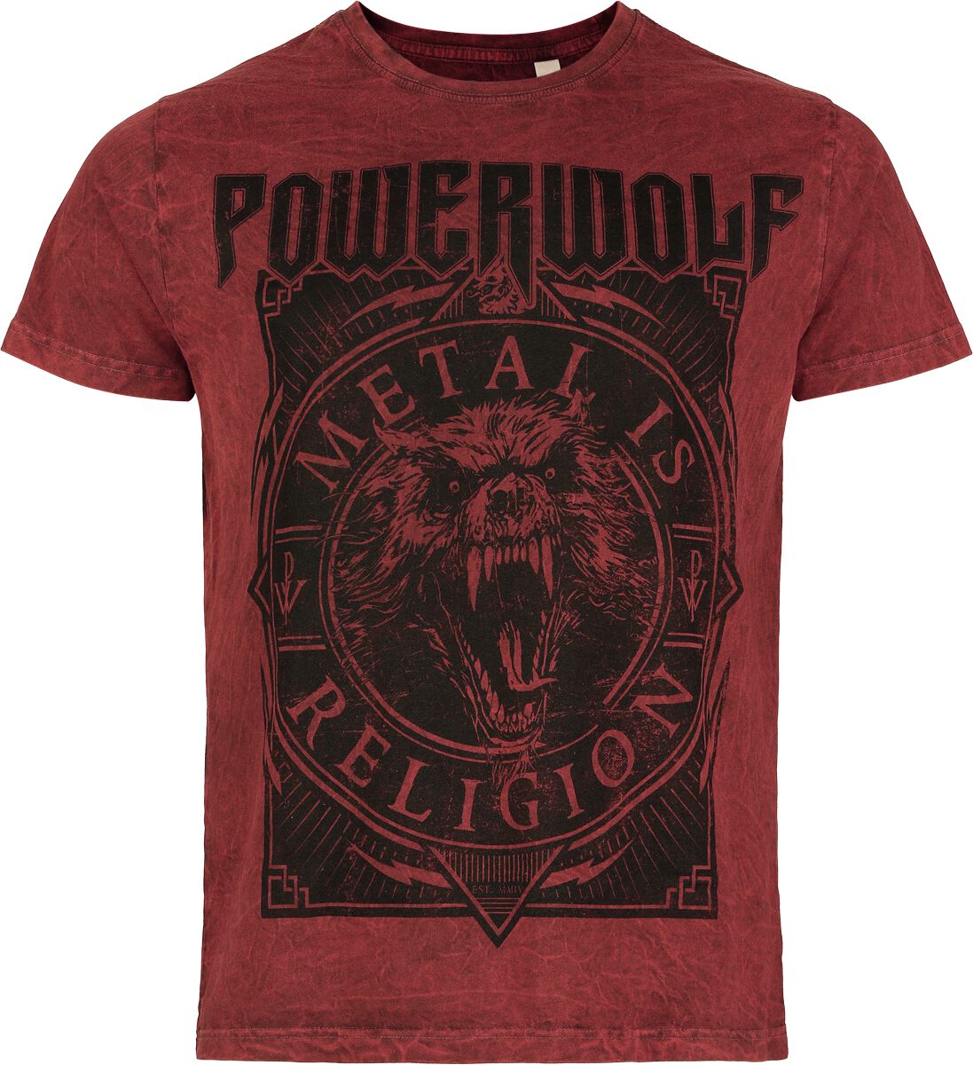 4068143269902 - Metal Circle T-Shirt rot in 3XL 4068143269902 - Metal Circle T-Shirt rot in 3XL