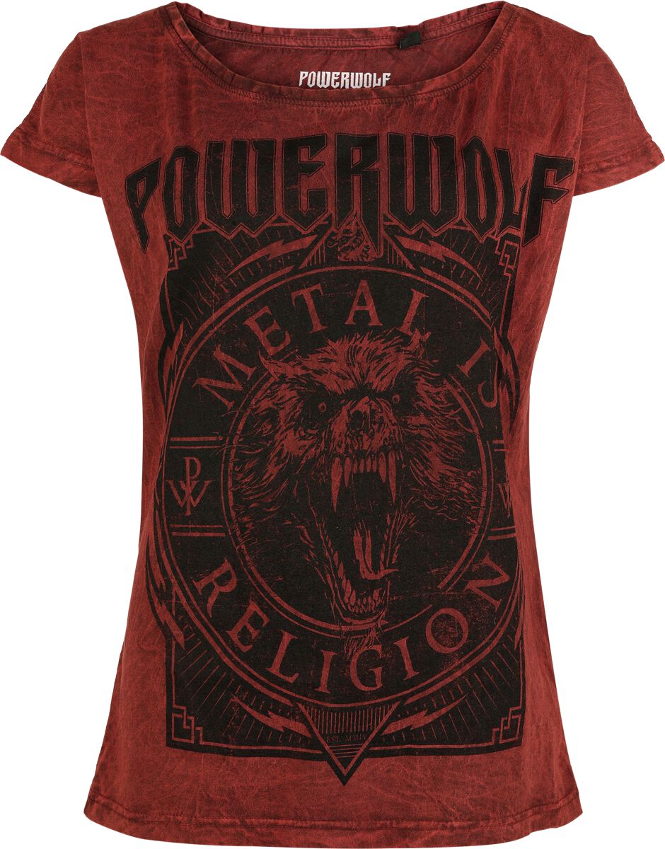 4068143269926 - Metal Circle T-Shirt rot in S 4068143269926 - Metal Circle T-Shirt rot in S