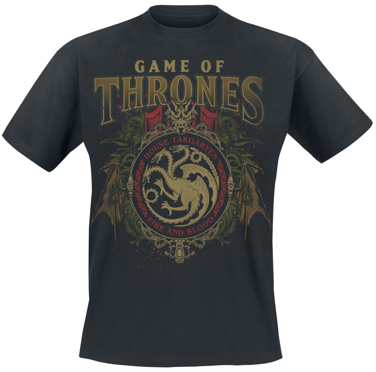 4068143270106 - Targaryen Ornaments T-Shirt schwarz in M