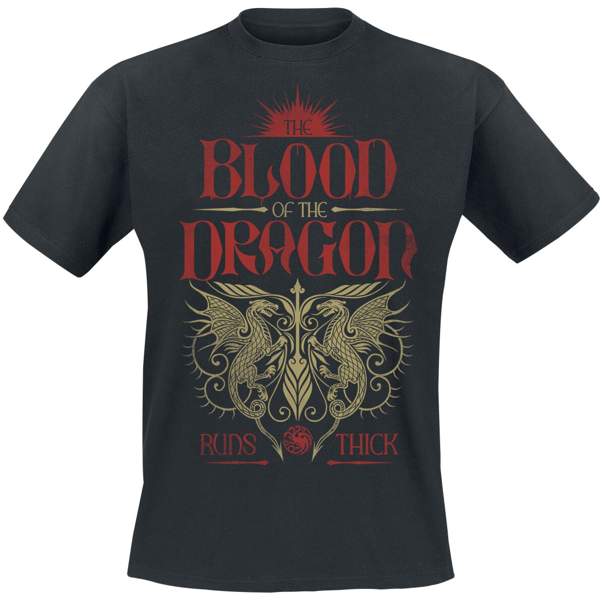 4068143270311 - House of the Dragon - Blood Of The Dragon T-Shirt schwarz in 3XL
