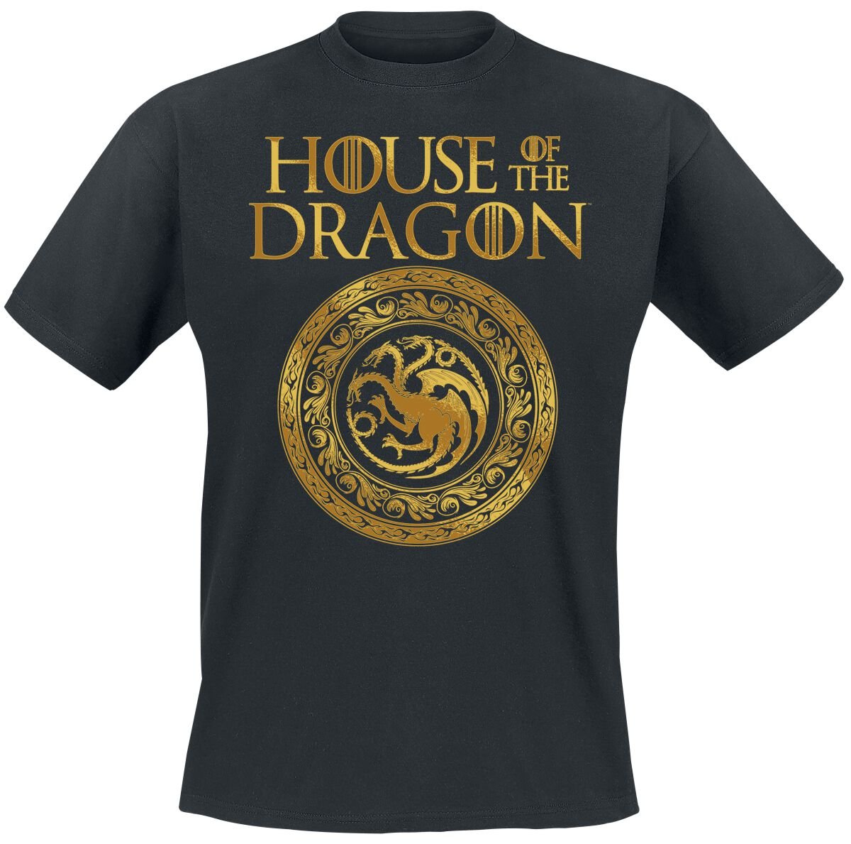 4068143270335 - House of the Dragon - Ornament Sigil T-Shirt schwarz in M 4068143270335 - House of the Dragon - Ornament Sigil T-Shirt schwarz in M