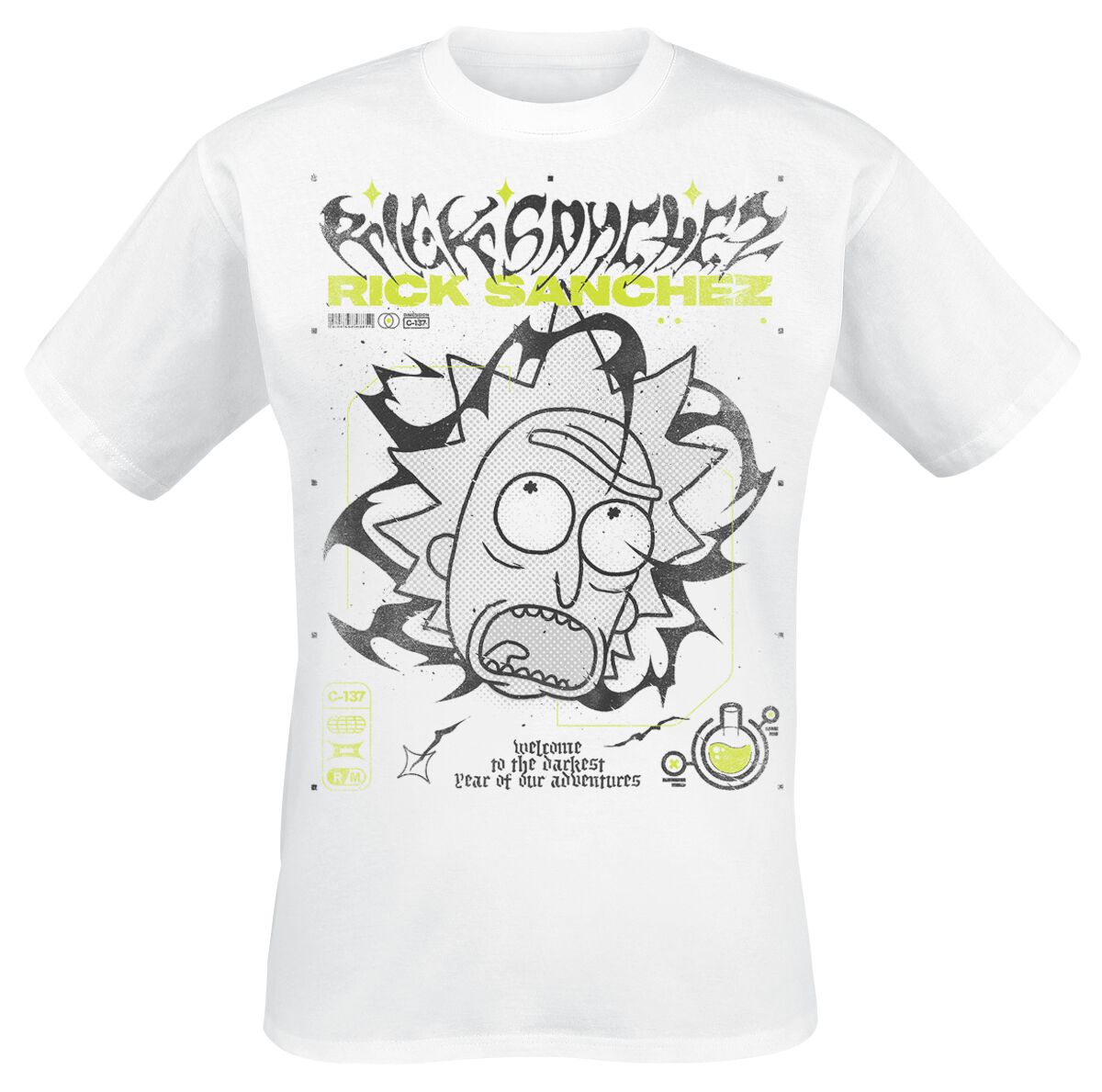 4068143270397 - Darkest Year T-Shirt weiß in M 4068143270397 - Darkest Year T-Shirt weiß in M