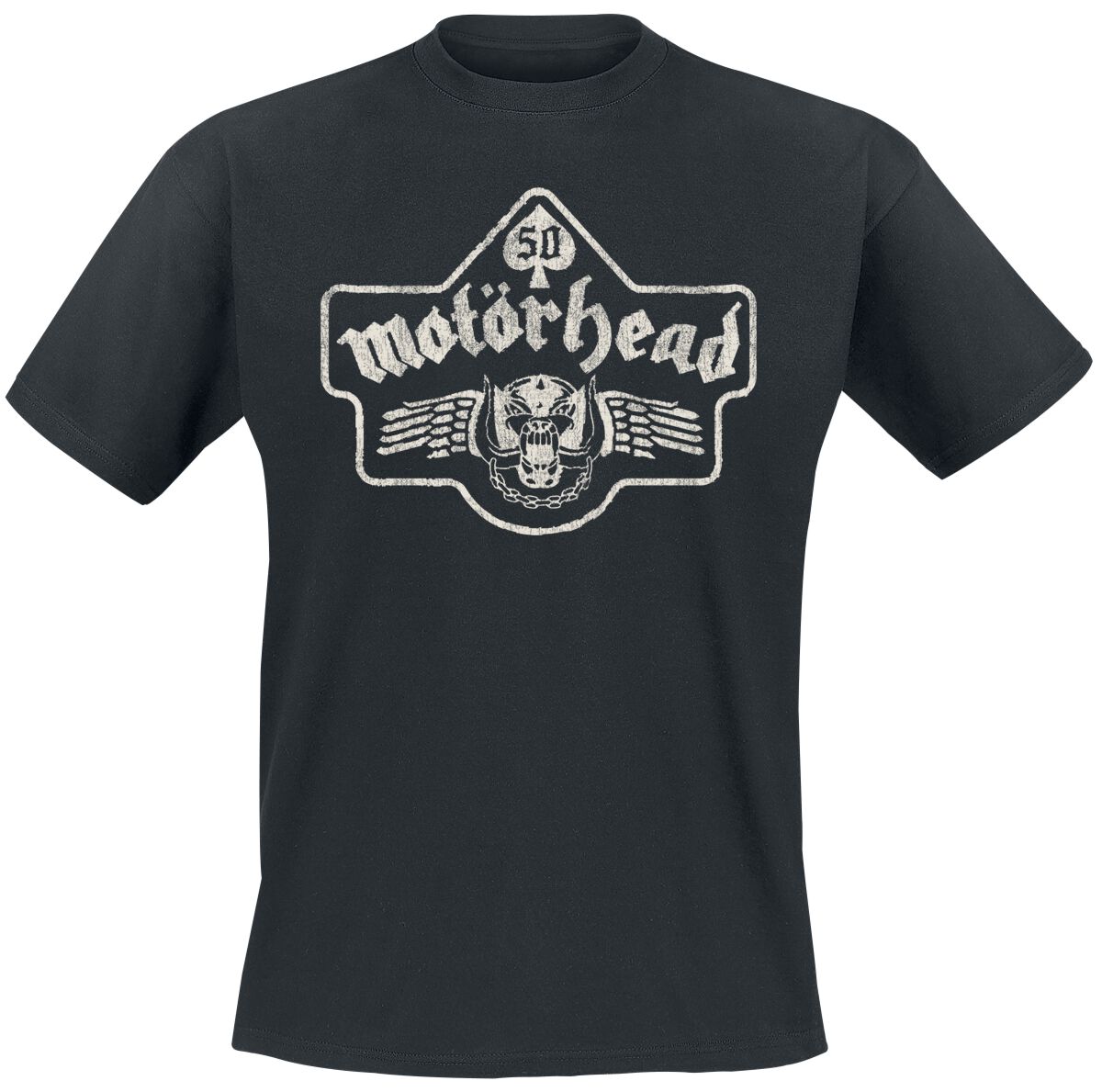 4068143273886 - 50 Vintage Wings T-Shirt schwarz in S