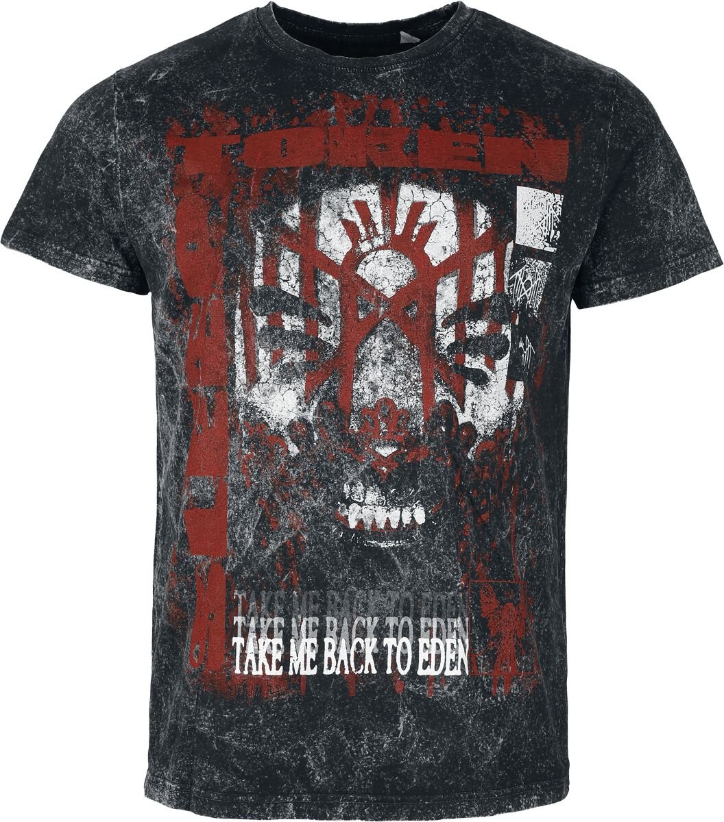 4068143274371 - Collage T-Shirt schwarz grau in S