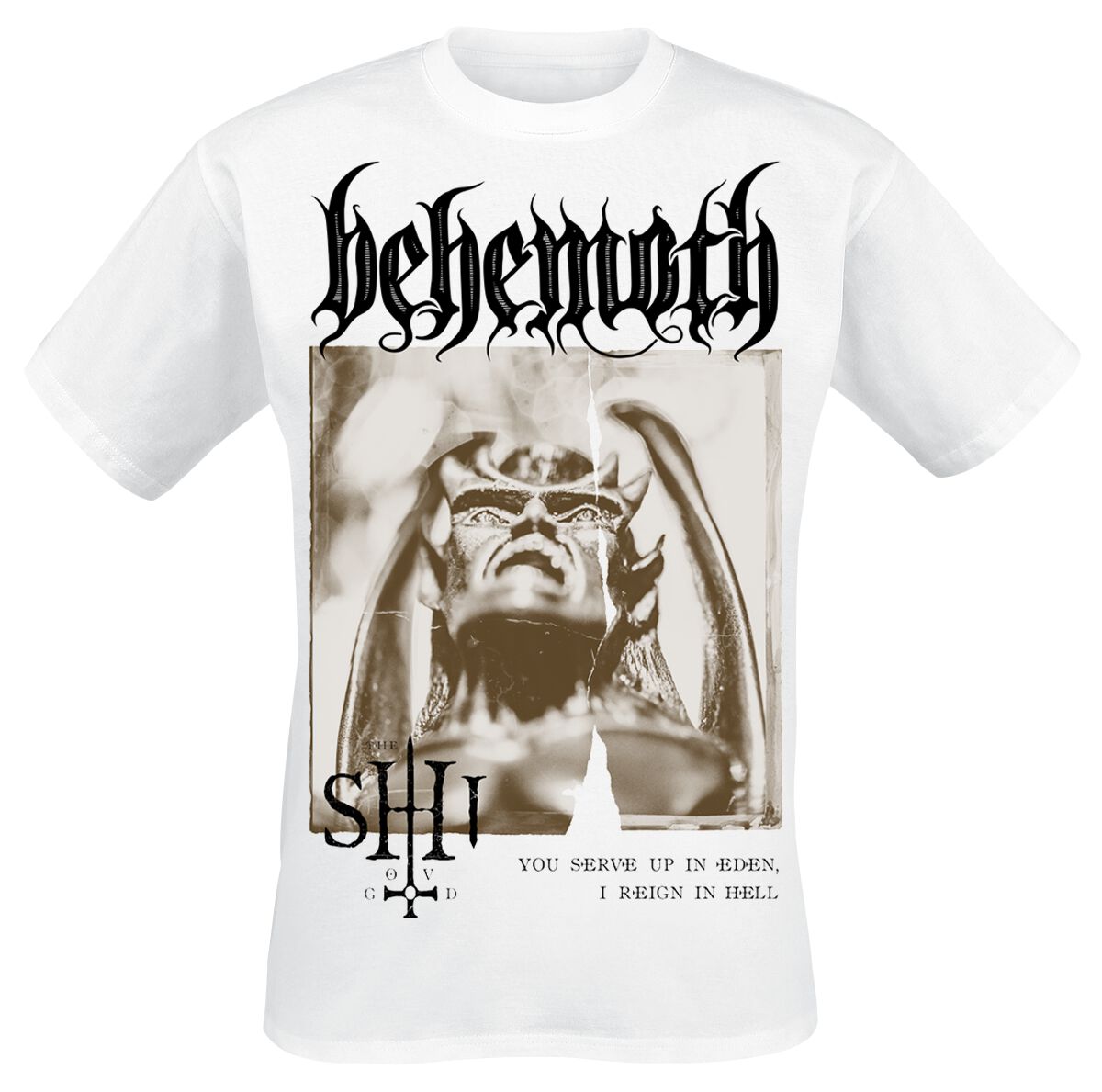 4068143276535 - The Shit ov God - Sepia Parchment V4 T-Shirt weiß in 4XL