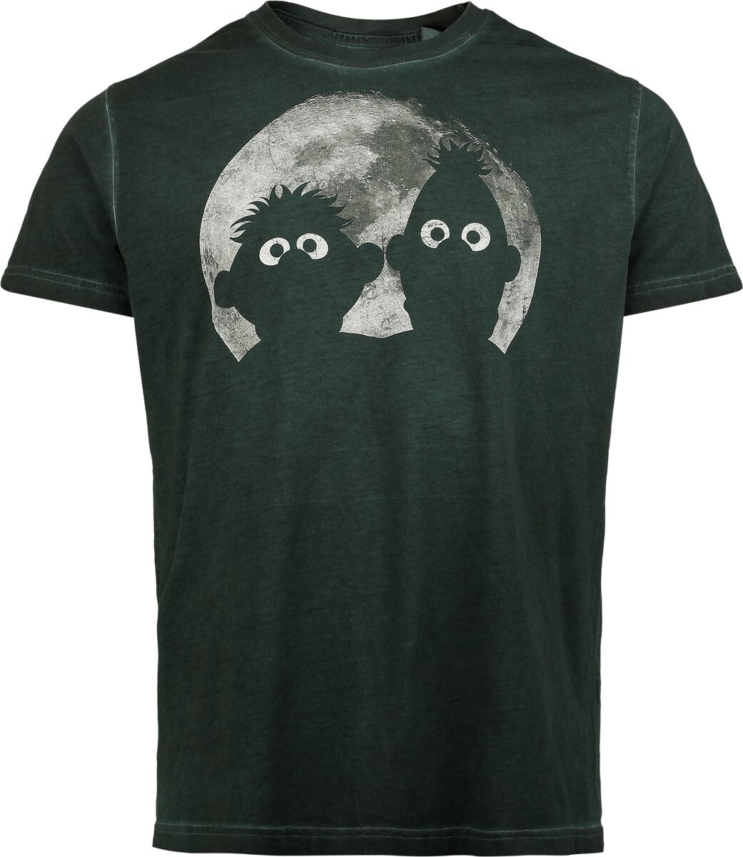 4068143276788 - Ernie und Bert - Moon Light T-Shirt grün in L 4068143276788 - Ernie und Bert - Moon Light T-Shirt grün in L