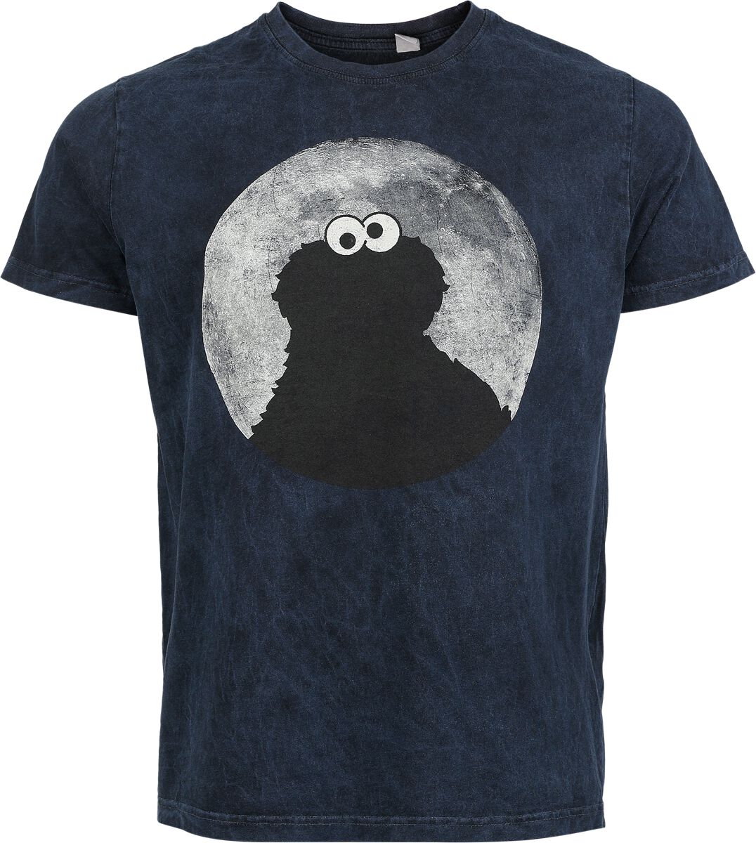 4068143276900 - Krümelmonster - Cookie Monster - Moon Light T-Shirt blau in 4XL 4068143276900 - Krümelmonster - Cookie Monster - Moon Light T-Shirt blau in 4XL