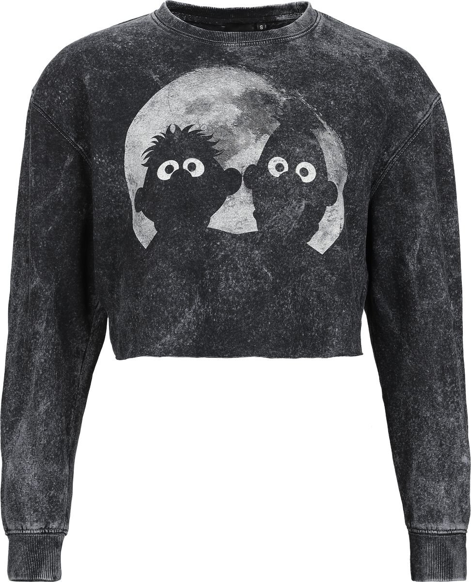 4068143277235 - Ernie und Bert - Moon Light Sweatshirt grau in L