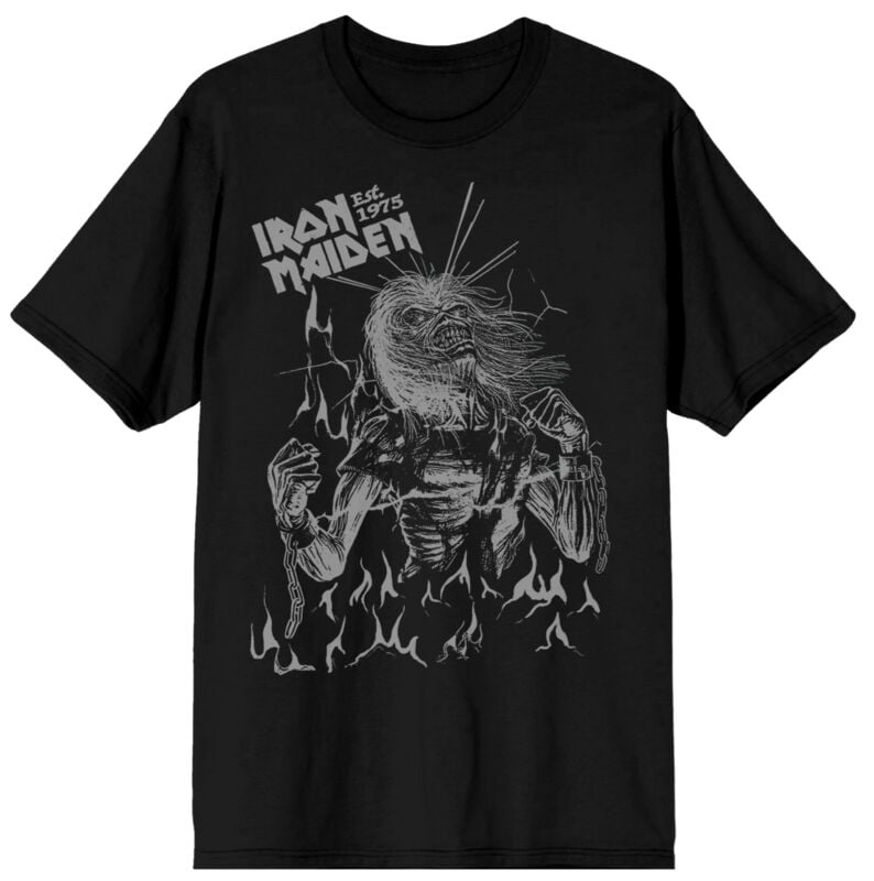4068143278447 - LAD Flames T-Shirt schwarz in 4XL