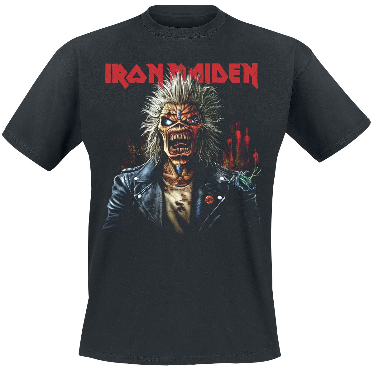 4068143278676 - Portrait Eddie Scream T-Shirt schwarz in XL
