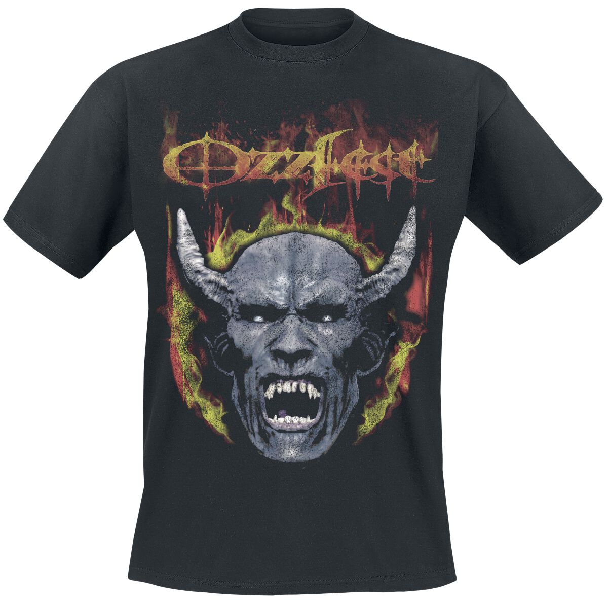 4068143280679 - Devil Face Seam Spray T-Shirt schwarz in M 4068143280679 - Devil Face Seam Spray T-Shirt schwarz in M