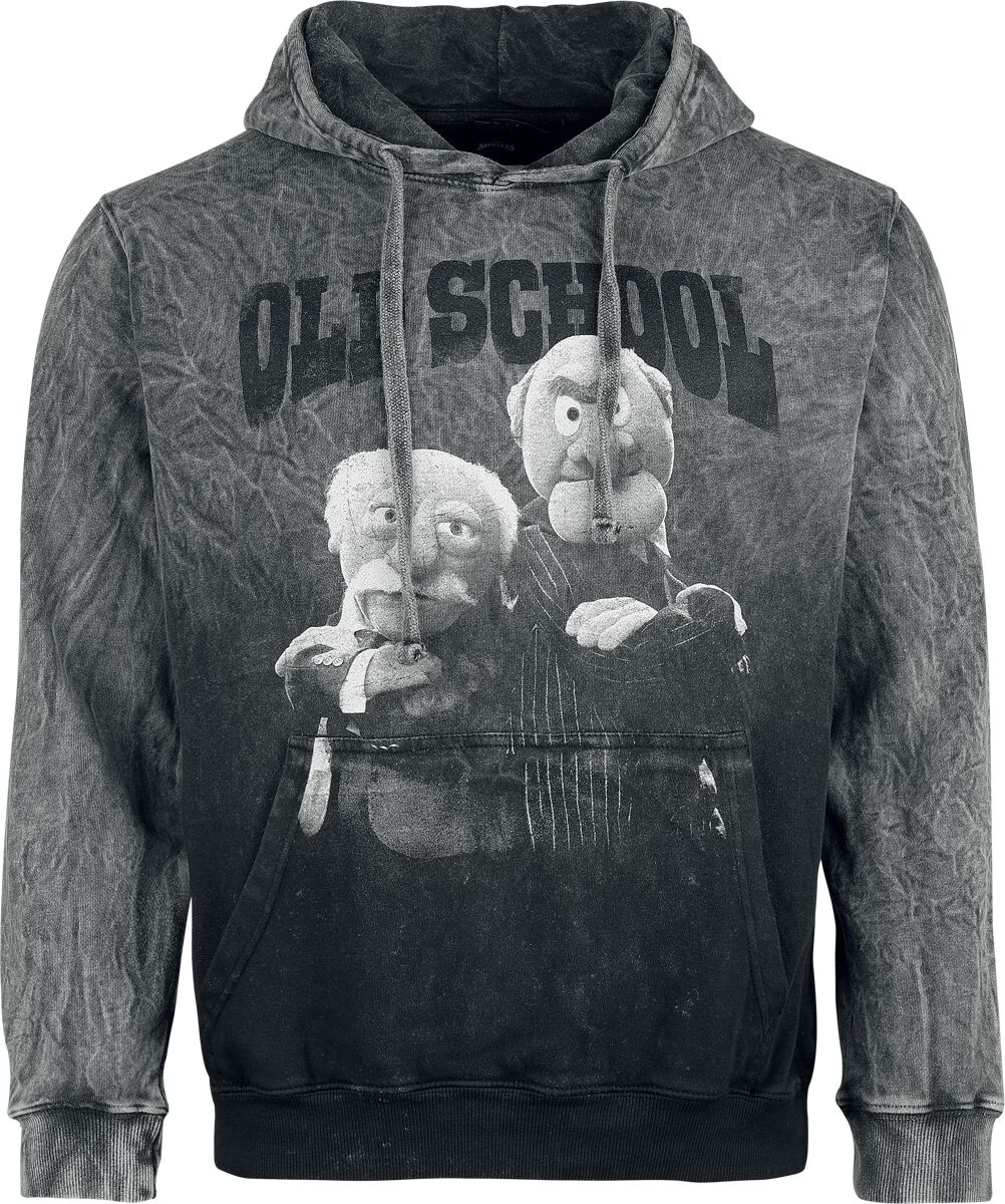 4068143284318 - Old School Kapuzenpullover grau in M