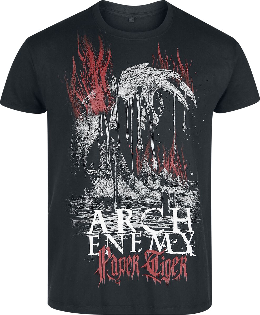 4068143285674 - Flames Tiger T-Shirt schwarz in 4XL 4068143285674 - Flames Tiger T-Shirt schwarz in 4XL