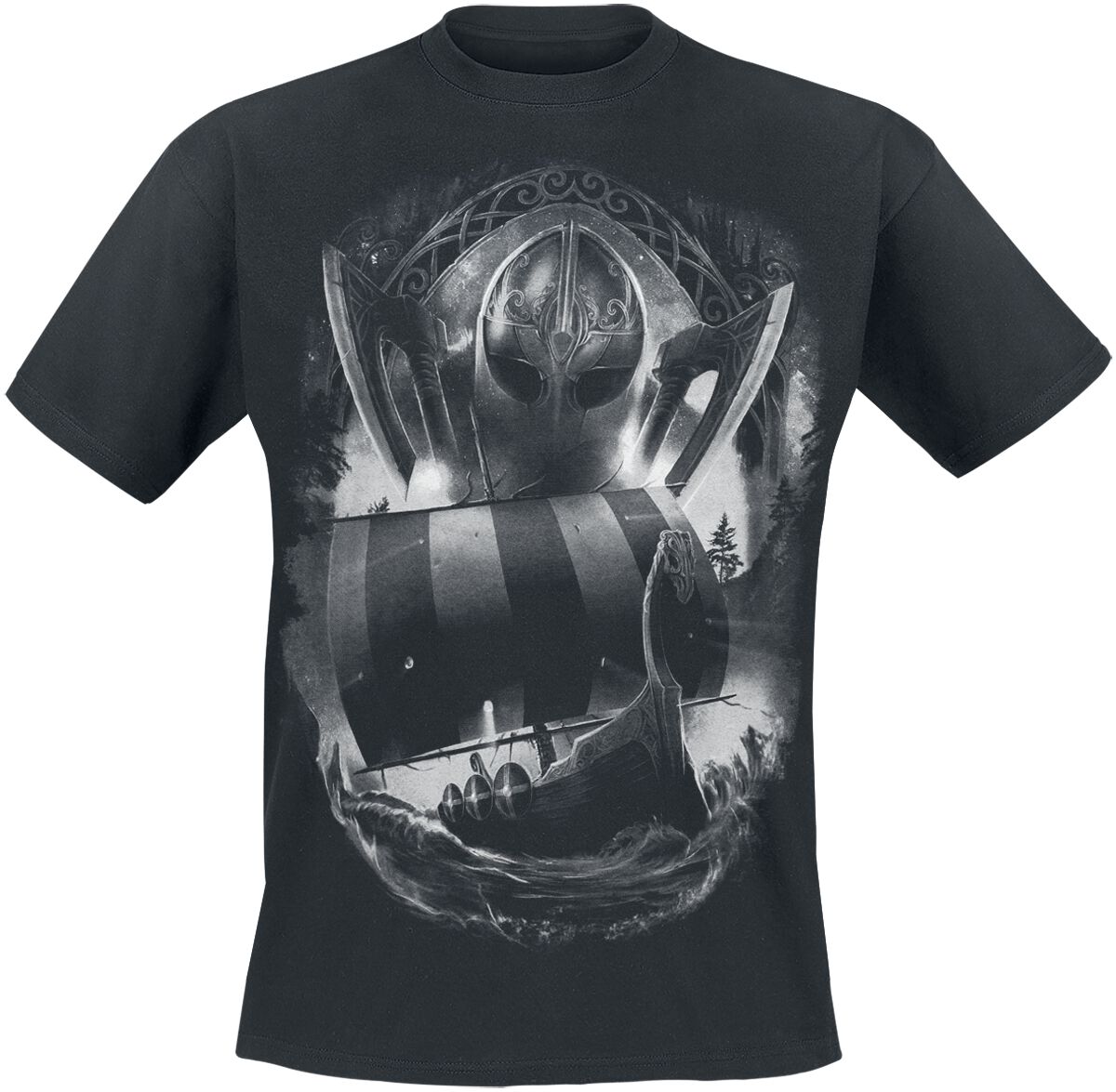 4068143286565 - Nagalfar II T-Shirt schwarz in M 4068143286565 - Nagalfar II T-Shirt schwarz in M