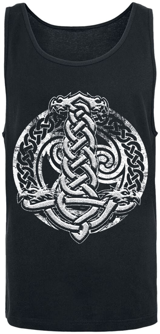 4068143287463 - Celtic Shield Tank-Top schwarz in 4XL