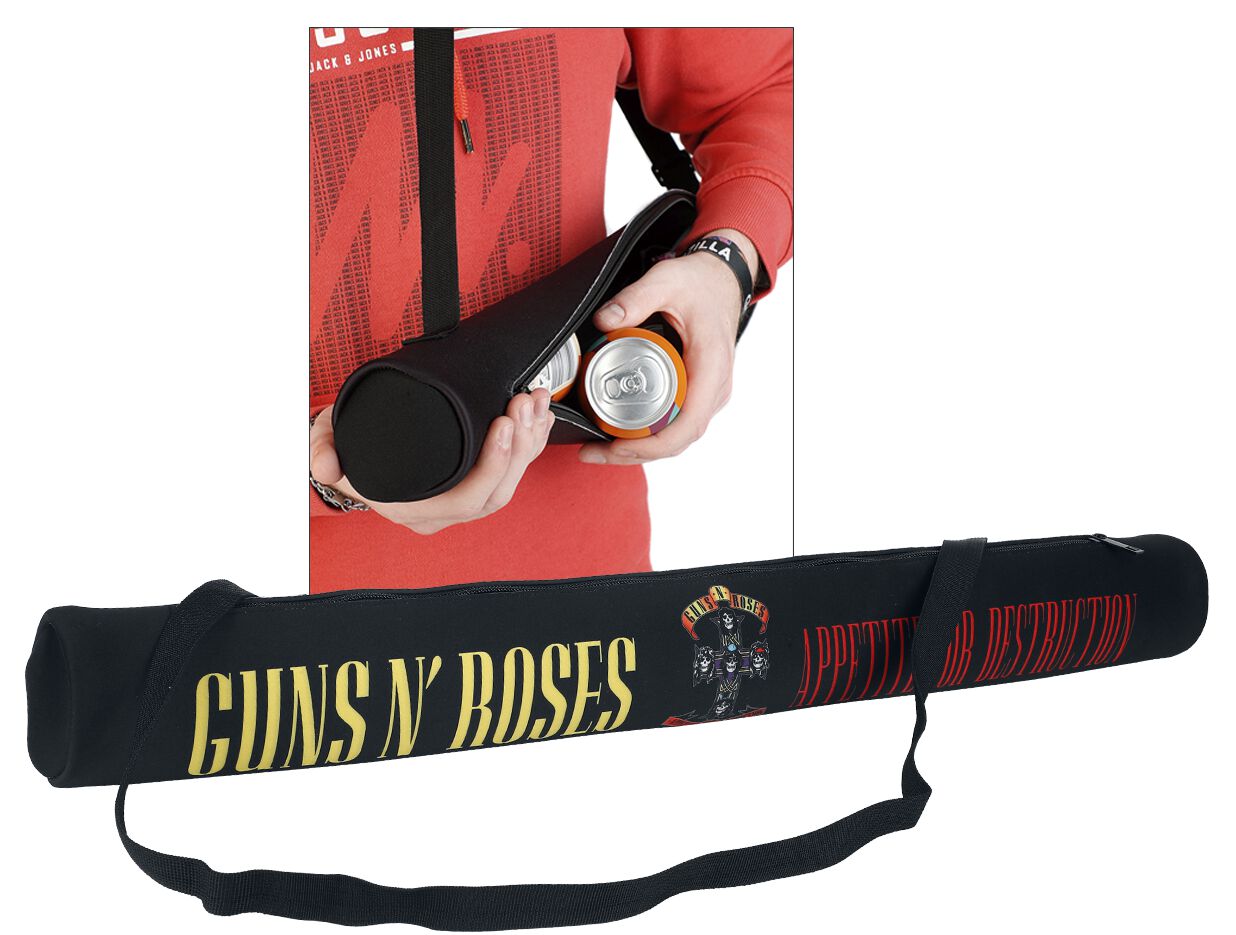4068143288477 - Guns N Roses Kühltasche - Bierschlange - Logo Umhängetasche schwarz 4068143288477 - Guns N Roses Kühltasche - Bierschlange - Logo Umhängetasche schwarz